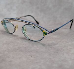 Vintage NEOSTYLE Forum 543 Germany Eyeglasses Frames Multicolor Serpent Gold 47m